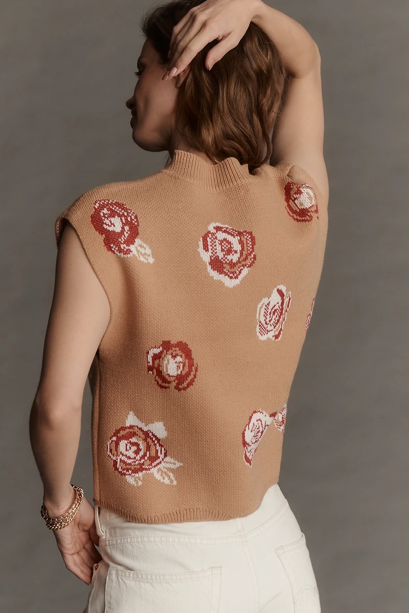 Maeve Cap-Sleeve Sweater Vest