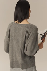 Pilcro Merino Wool Scoop-Neck Sweater