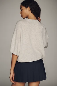 The Goldie Crew-Neck Cashmere Cardigan Sweater