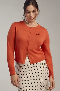 Maeve Icon Crew-Neck Cardigan Sweater