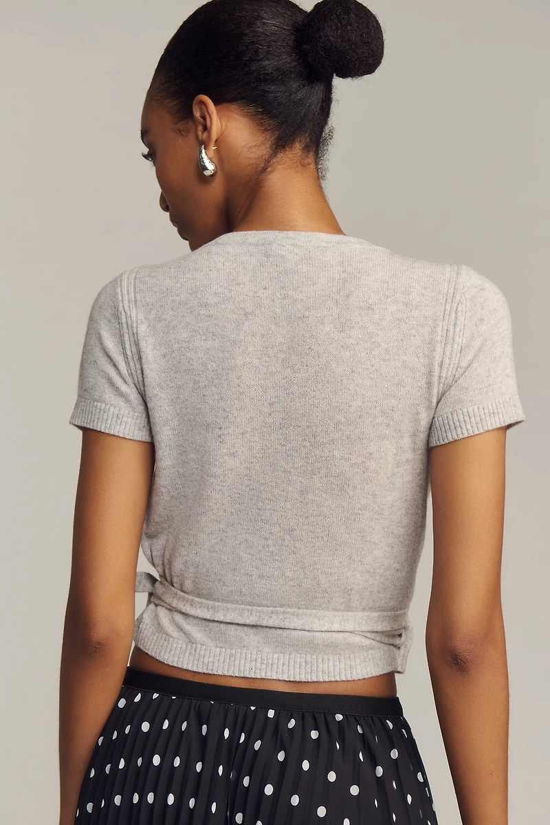 By Anthropologie Wool Cashmere Wrap Cardigan Sweater