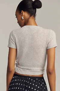 By Anthropologie Wool Cashmere Wrap Cardigan Sweater