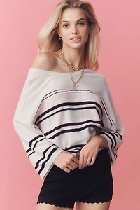 Pilcro Cashmere V-Back Sweater