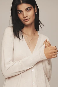 Pilcro V-Neck Relaxed Wool Cardigan Sweater