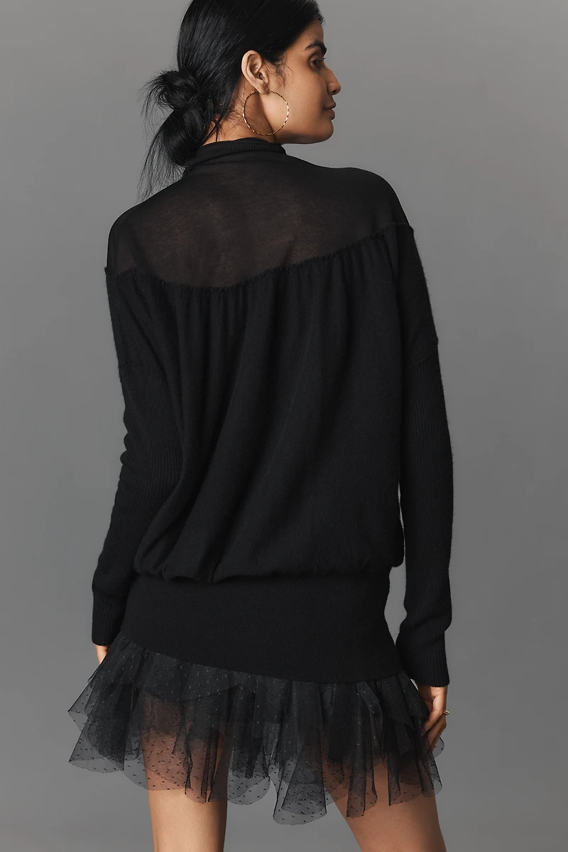 Maeve Twofer Cashmere Wool Blend Sweater