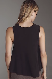By Anthropologie Cashmere Crew-Neck Swing Tank