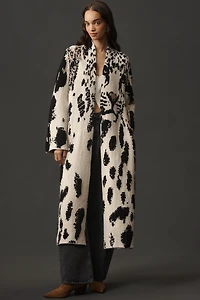 Pilcro Leopard Print Sweater Duster