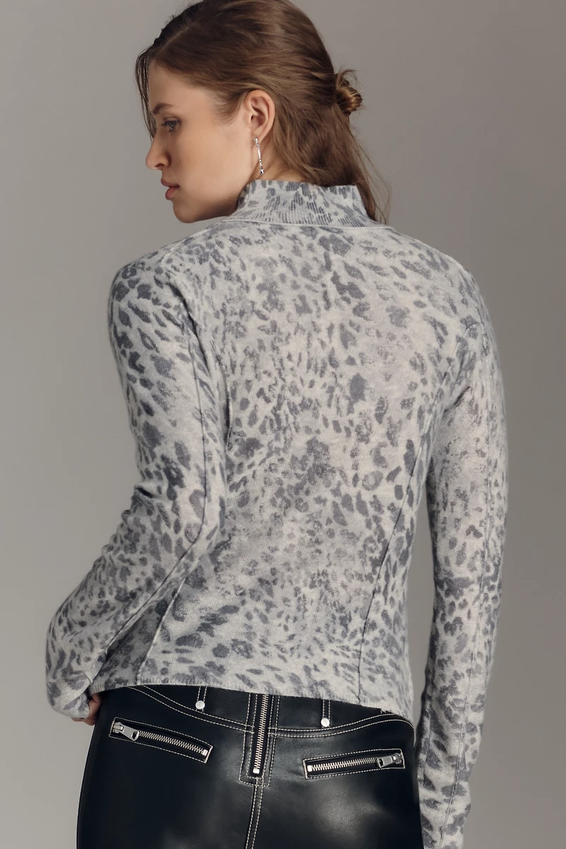 Pilcro Mock-Neck Cashmere Sweater