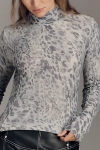 Pilcro Mock-Neck Cashmere Sweater