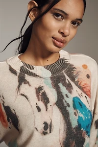 By Anthropologie Cashmere Crew-Neck Sweater