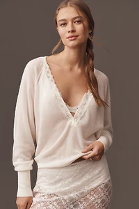 By Anthropologie Wool Cashmere Sweater