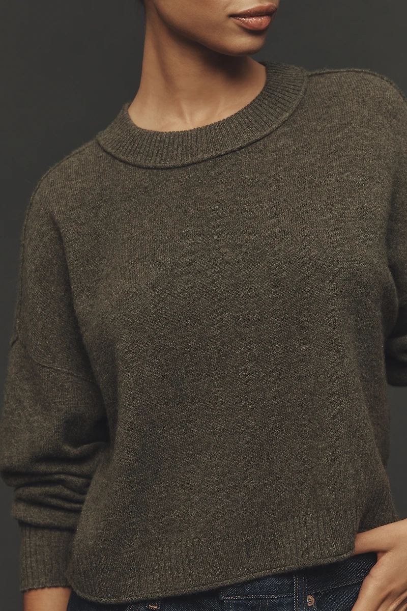 The Goldie Cashmere Long-Sleeve Crew-Neck Sweater