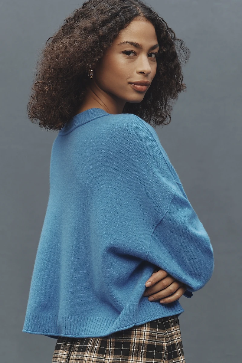The Goldie Cashmere Long-Sleeve Crew-Neck Sweater