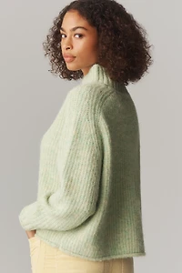 The Dawn Mock-Neck Chunky Sweater by Pilcro