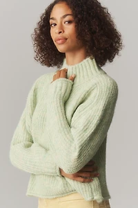 The Dawn Mock-Neck Chunky Sweater by Pilcro