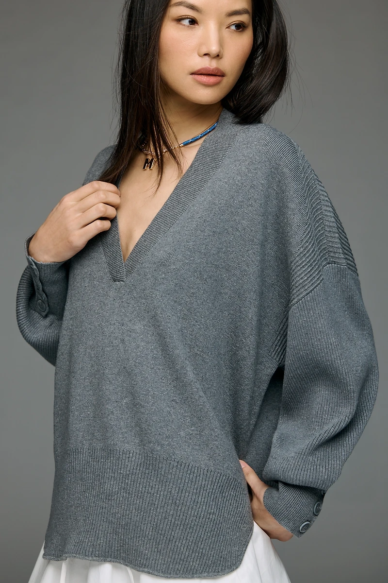 Maeve V-Neck Wool Blend Sweater