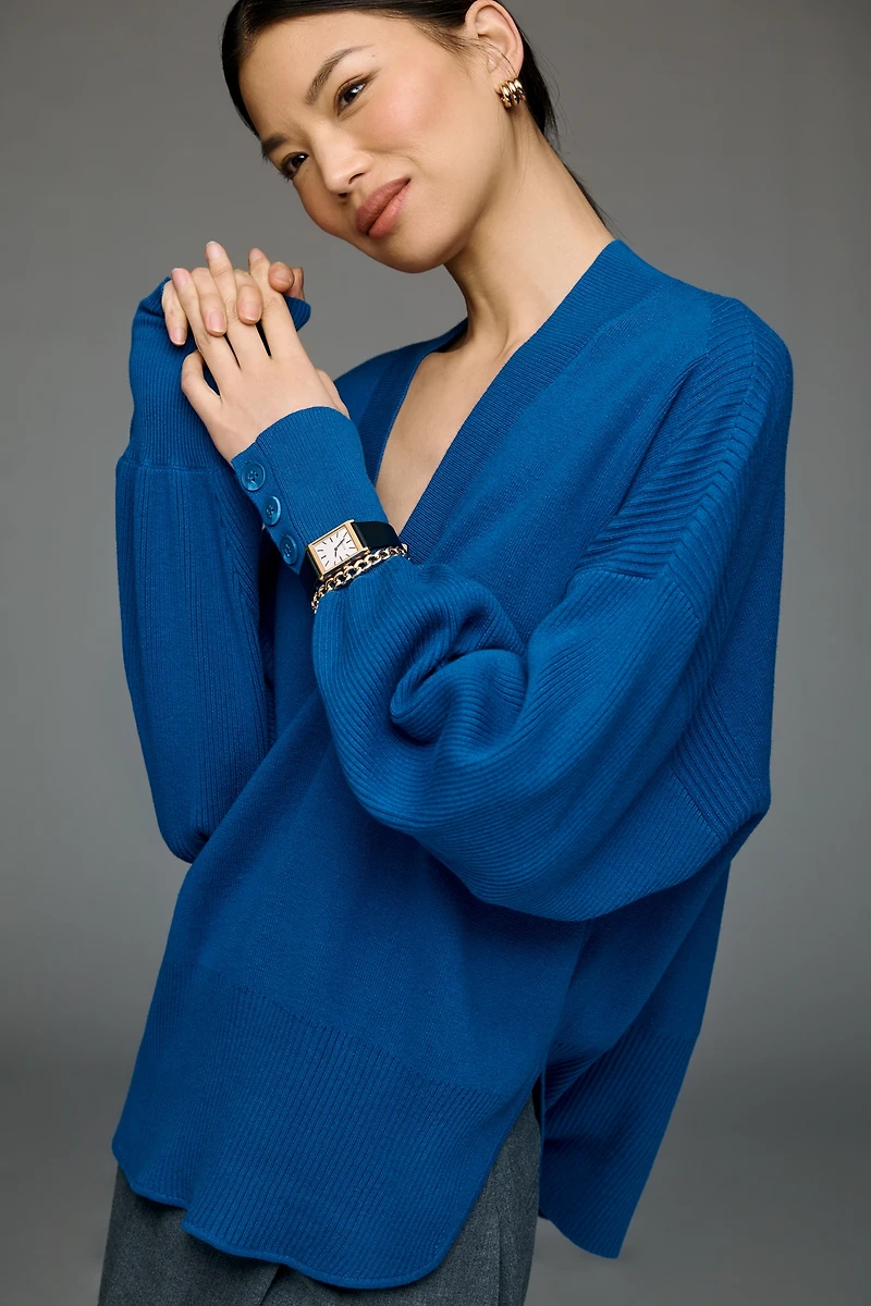 Maeve V-Neck Wool Blend Sweater