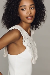 By Anthropologie Semi-Sheer Sweater Vest