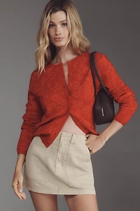 Marimekko Mutka Mini Piirto Unikko Cardigan Sweater