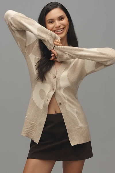 Marimekko Kumma Unikko Wool Cardigan Sweater