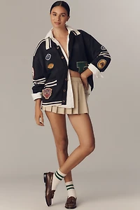 FOUND Varsity Patch Cardigan Sweater
