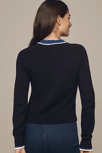 Rachel Antonoff Caviar Intarsia Sweater