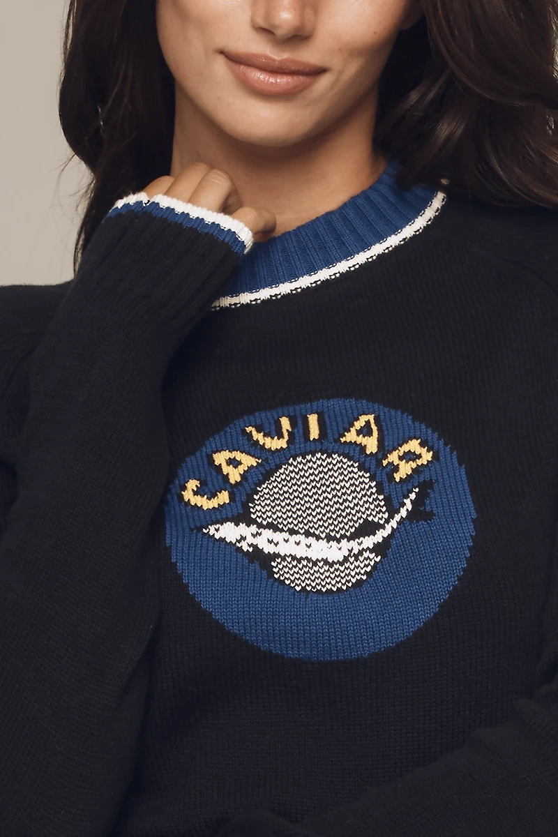 Rachel Antonoff Caviar Intarsia Sweater