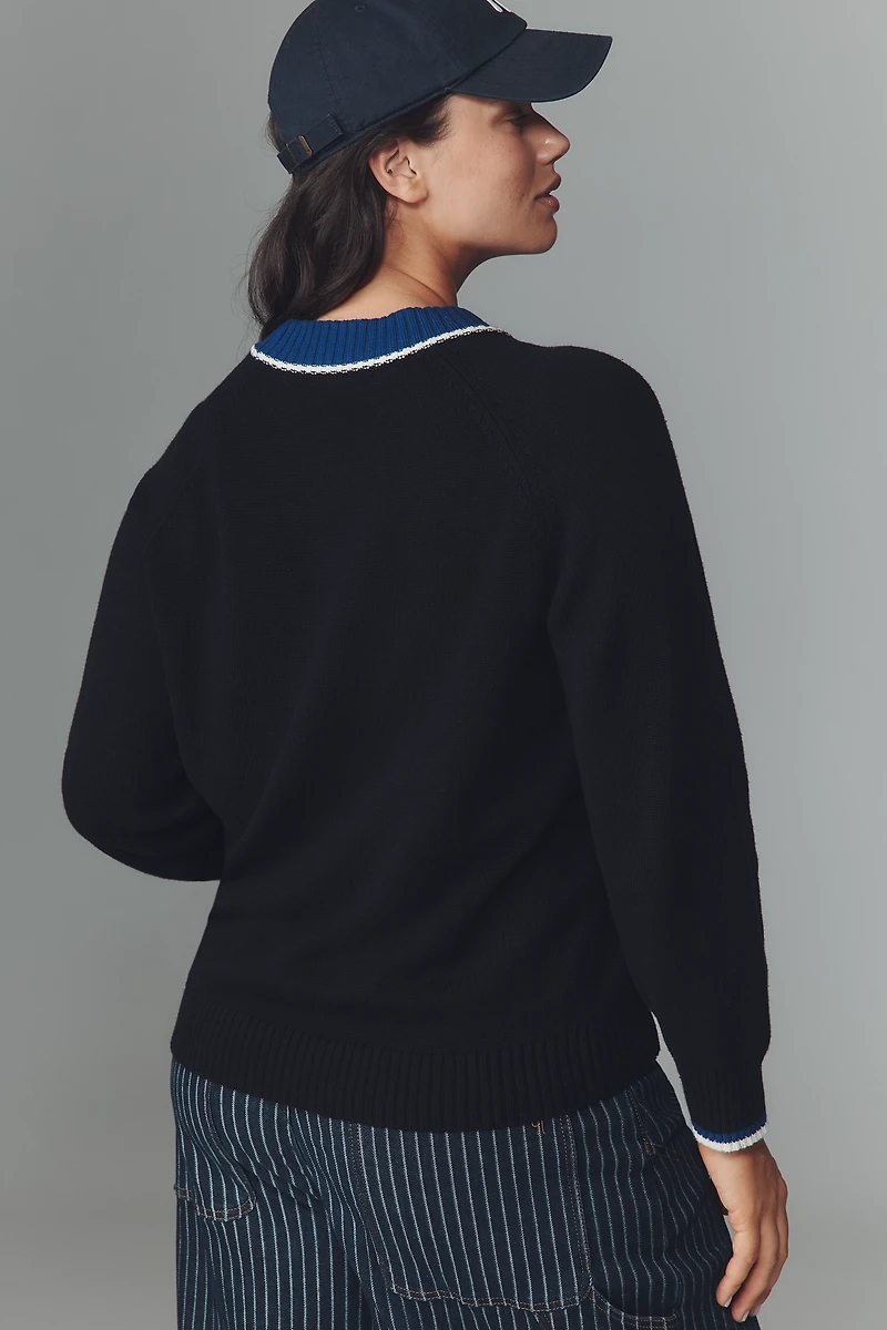 Rachel Antonoff Caviar Intarsia Sweater