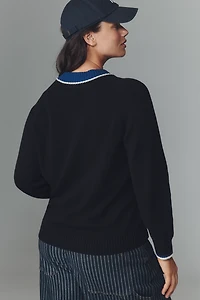 Rachel Antonoff Caviar Intarsia Sweater