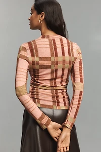 Barbour x Farm Rio Thalita Long-Sleeve Wool Sweater