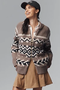 Barbour Klara Knitted Zip Cardigan Sweater