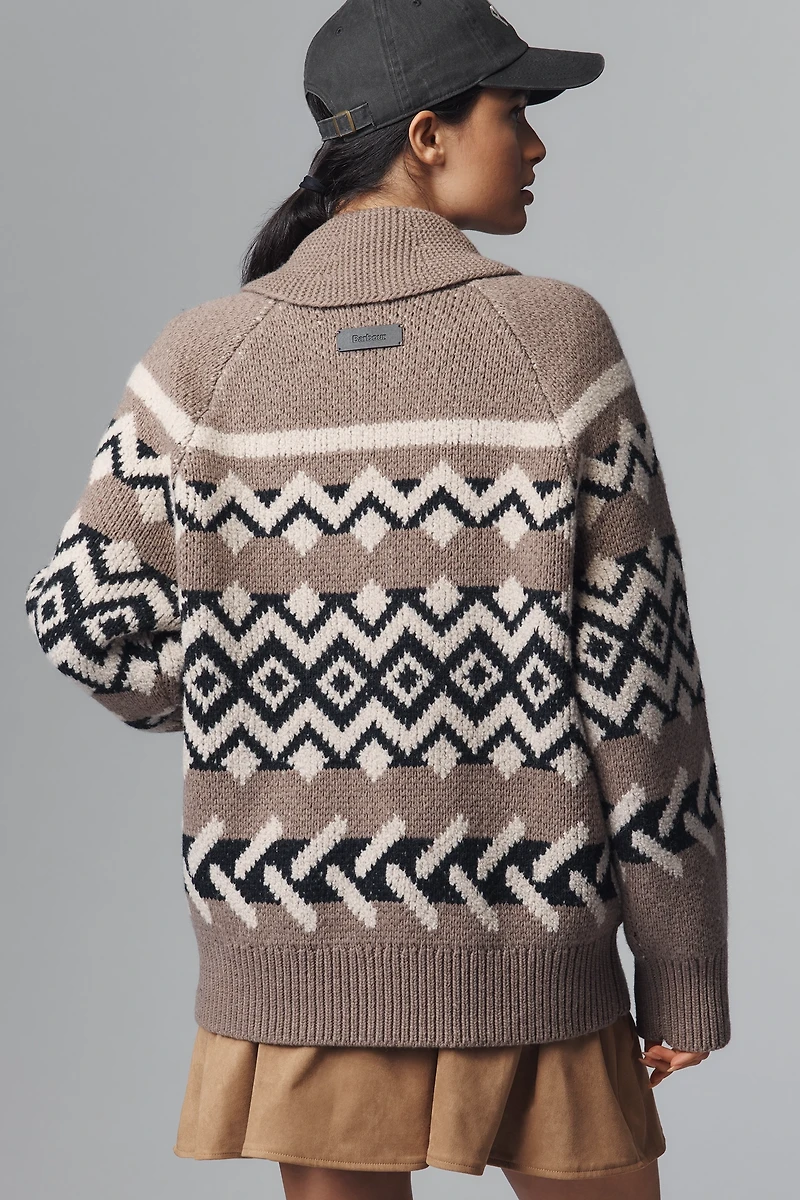 Barbour Klara Knitted Zip Cardigan Sweater