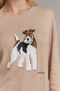 Barbour Fareham Crew-Neck Dog Icon Sweater
