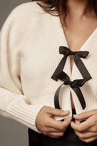 By Anthropologie Rhea Hardware Crop Cardigan Sweater