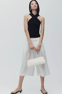 By Anthropologie Wrap-Neck Keyhole Sweater Tank