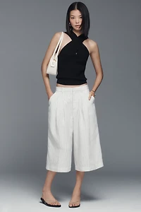 By Anthropologie Wrap-Neck Keyhole Sweater Tank