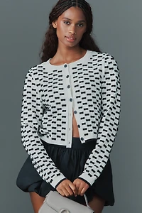 Maeve 3D Bow Embroidered Cardigan Sweater