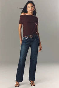 Pilcro Cashmere Off-The-Shoulder Sweater Top