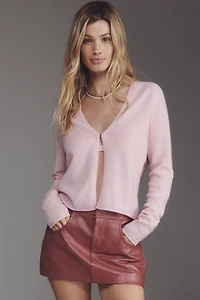 Maeve Single-Button Cashmere Cardigan Sweater
