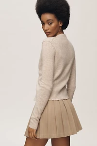 Pilcro Ribbed Cashmere Cardigan Sweater
