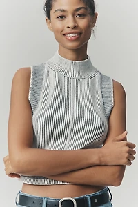 Pilcro Ribbed Crop Sweater Tank