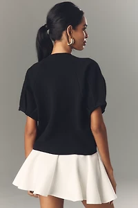 By Anthropologie Crew-Neck Sweater Tee