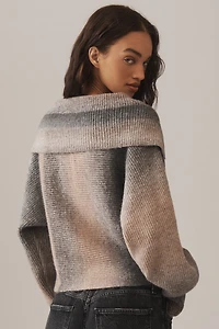Pilcro Henley Ribbed Pullover Sweater