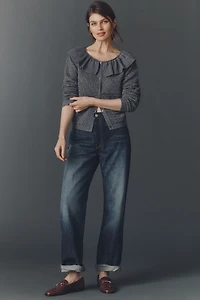Maeve Pointelle Wool-Blend Cardigan Sweater