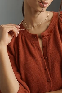 By Anthropologie Puff-Sleeve Cardigan Sweater