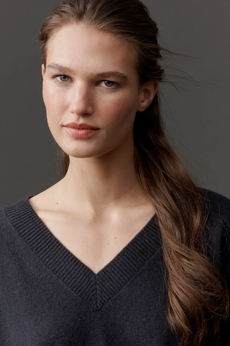 By Anthropologie Cashmere Blend Oversized Sweater