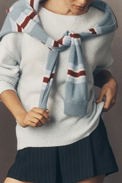 Haley Boat-Neck Wool Blend Sweater