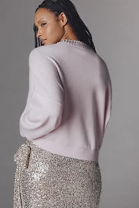 Maeve Studded Wool Cashmere Blend Sweater