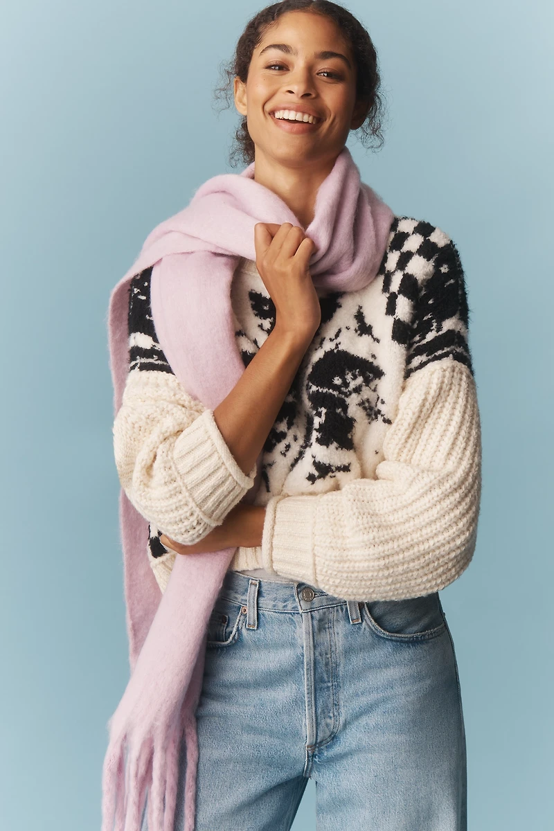 Pilcro Crew-Neck Nordic Sweater