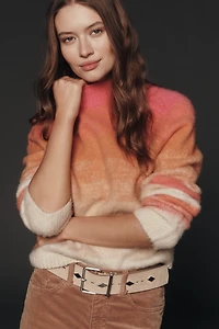 Maeve Brushed Wool Blend Ombré Sweater